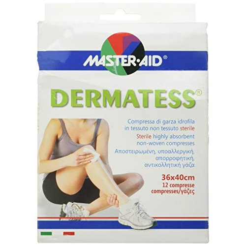 Master Aid Dermatess 36 x 40 cm, 12 Pezzi - 1 Prodotto