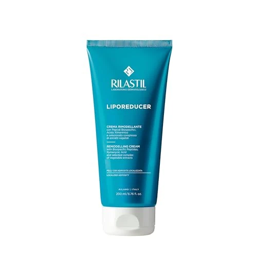 Offerta a tempo: Rilastil Liporeducer Crema Modellante, Azione Rimodellate, Rassodante e Tonificante, Effetto Snellente, Texture Ricca e Cremosa, Confezione da 200ml - 43% da 45.00 € a 25.76 €