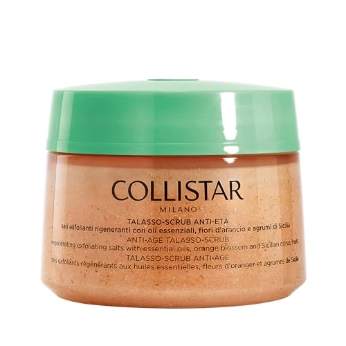 Offerta a tempo: Collistar Talasso-Scrub Anti-Età Sali Esfolianti Agrumi di Sicilia, Sali Esfolianti Rigeneranti con Oli Essenziali, Fiori d'arancio e Agrumi di Sicilia, 700 g - 38% da 49.50 € a 30.70 €