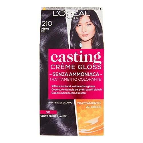 L'OREAL Casting 210 Bleu Crème Noir Sans Ammoniaque - Estrosa Colorant Cheveux