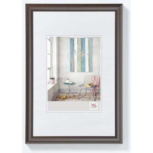 walther design Marco de fotos acero 30 x 40 cm Marco de plástico Trendstyle KP040D