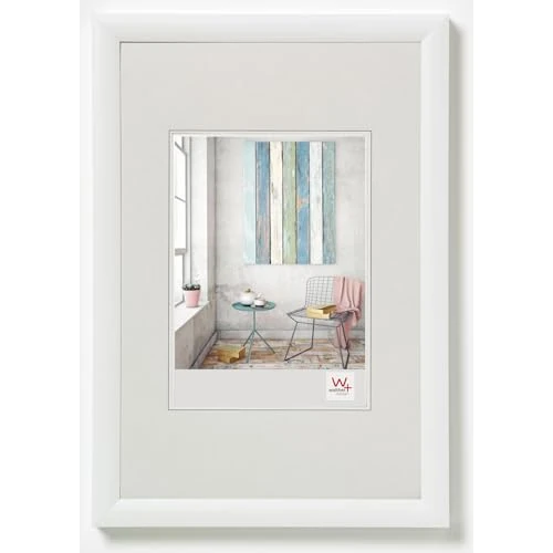 Limited-time offer: walther Design Picture Frame White 70 x 100 cm Trendstyle Plastic Frame KP100W from 65.45 £ to 3.71 £ (save 94.33%)