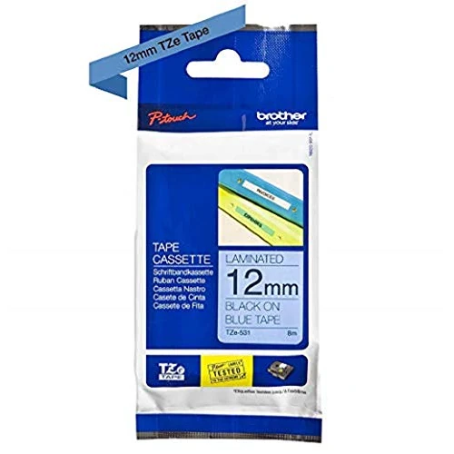 Offre limitée : Brother TZE 531 Ruban 12 mm Noir sur Bleu de 21.12 € à 14.95 € (29% de remise)