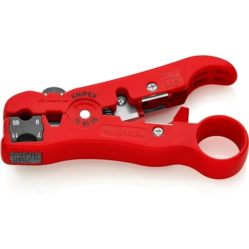 Oferta limitada: KNIPEX Pelacables para cables coaxiales y cables de datos 125 mm, 16 60 06 SB de 20.34 € a 19.28 € (ahorro 5%)