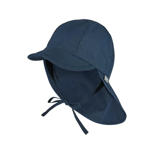 Zeitlich begrenztes Angebot: Sterntaler Schirmmütze Nacken - Unisex Baby- und Kinder Mütze mit Nackenschutz und einsteckbaren Ohrenklappen - UV-Schutz 50+ Sommermütze zum Binden - Popeline (Bio) Kopfbedeckung - Marine, Größe 51 von 14.99 € auf 8.99 € (40%