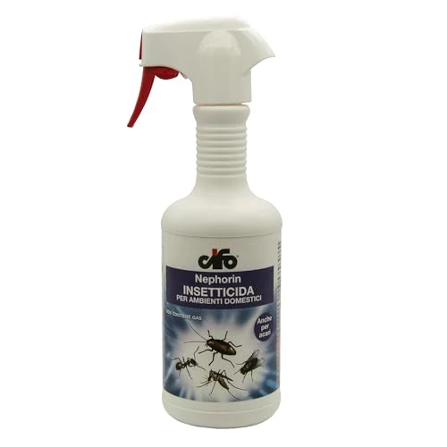 Offerta a tempo: CIFO Nephorin - Insetticida Formiche Scarafaggi Ragni Vespe e Altri Insetti, Triplice Azione Snidante, Abbattente e Residuale, Ideale per Disinfestare Ambienti Domestici e Civili, Made in Italy, 500ml - 0.00% da 13.00 € a 13.00 €