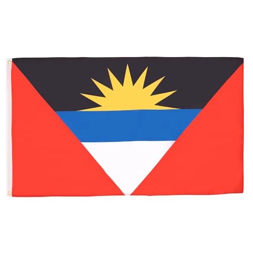 Zeitlich begrenztes Angebot: AZ FLAG Flagge Antigua und Barbuda 90x60 cm Polyester 100D 2 Ösen von 7.45 € auf 7.45 € (0.00% Rabatt)