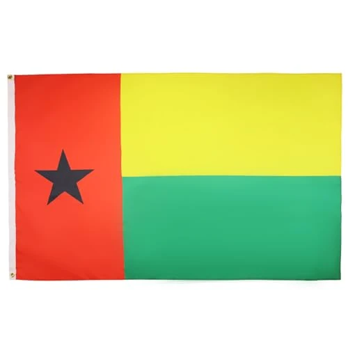 BANDIERA GUINEA-BISSAU 90x60cm - BANDIERA GUINEANA 60 x 90 cm - AZ FLAG