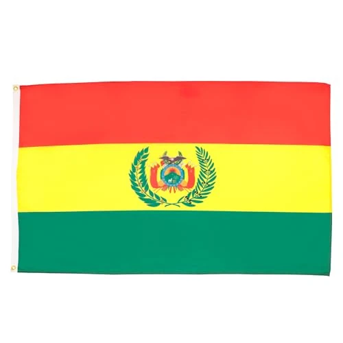 Zeitlich begrenztes Angebot: AZ FLAG - Flagge Bolivien - 90x60 cm - Bolivianische Fahne 100% Polyester mit Messing-Ösen - 50g von 9.95 € auf 9.95 € (0.00% Rabatt)