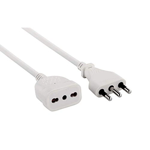 Electraline 46123 - Extensión, Longitud 3 M, Toma 16 A, Sección Cable 3X1 Mm, Blanco