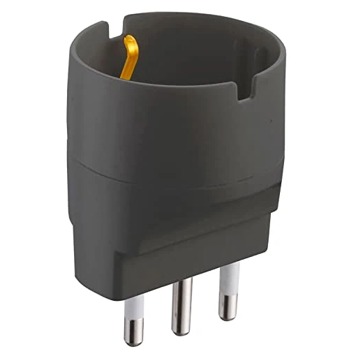 Offre limitée : Electraline 71917-Schuko Adaptateur Plug 16A 230 V Matt Black Couleur : gris de 16.38 € à 16.38 € (0.00% de remise)