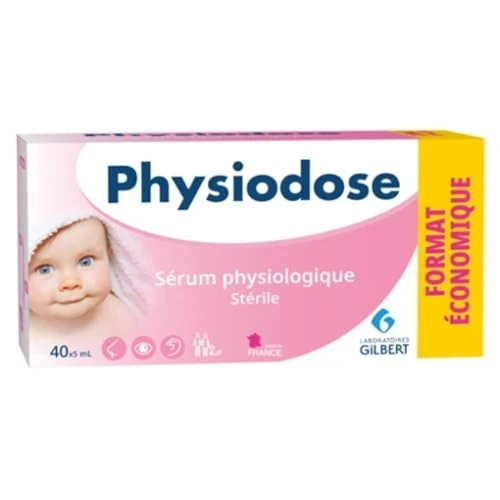 Offre limitée : Laboratoire Gilbert – Sérum physiologique Physiodose - Boîte de 40 unidoses de 5ml de 1.98 € à 1.98 € (0.00% de remise)