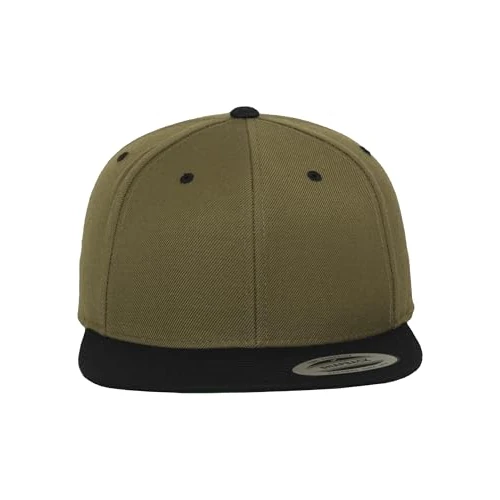 Flexfit Adult Hat Classic Snapback 2 Tone - Olive/Black, one size