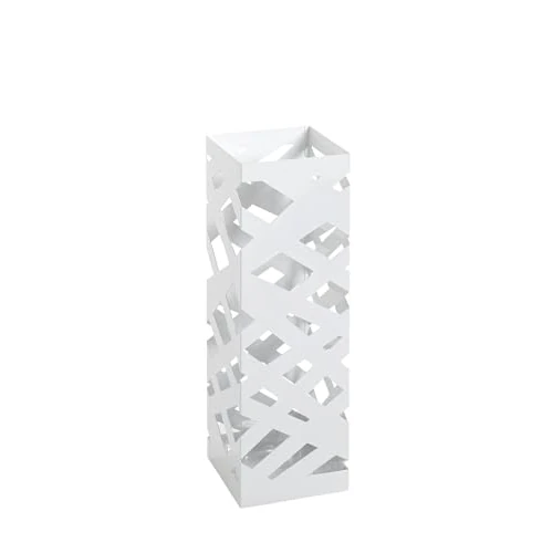 Tijdelijke aanbieding: HAKU Möbel Paraplubak wit, metaal - Maat: B 16 cm x H 48 cm x D 16 cm, Stijl: Modern van 31.81 EUR naar 31.81 EUR (korting 0%)