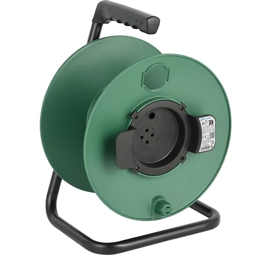 Offerta a tempo: Electraline 94015 Avvolgicavo Avvolgi-Prolunghe Vuoto, Misura 50 metri, Senza Cavo, Adatto alla Casa/Ufficio/Giardino - 19% da 19.99 € a 16.16 €