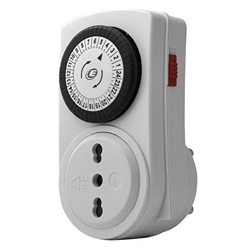 Offerta a tempo: Electraline 58104 Programmatore Timer 16 A, Nero/Bianco - 8% da 7.99 € a 7.32 €