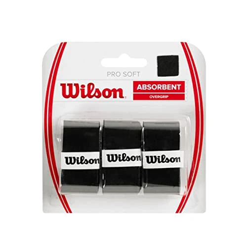 Limitiertes Angebot: Wilson Griffband PRO SOFT OVERGRIP BK, black, One Size, WRZ4040BK von 14.69 EUR auf 10.90 EUR (Spare 26%)