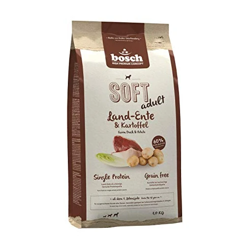 Offre limitée : bosch HPC SOFT Canard et pomme de terre - Croquettes semi-humides pour chiens adultes de toutes races - Monoprotéines - Sans céréales - 1 x 1 kg de 11.56 € à 11.56 € (0.00% de remise)