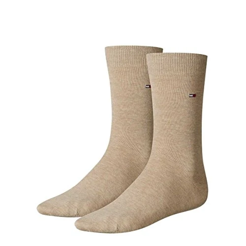 Oferta limitada: Tommy Hilfiger Classic Calcetines, Beige, 47-49 (Pack de 2) para Hombre de 12.00 EUR a 12.00 EUR (ahorro 0%)