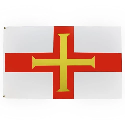 Oferta limitowana: Drapeau Guernesey en Polyester 100D, 90cm x 60cm z 34.88 zł na 34.88 zł (oszczędź 0.00%)
