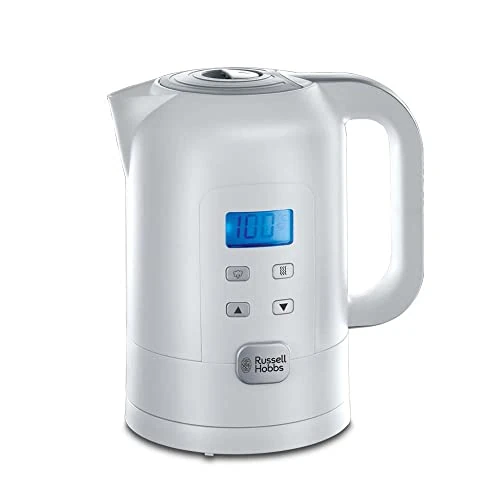 Offre limitee: Russell Hobbs Bouilloire électrique [Réglage numérique précis température 25-100°C pour lait et aliments pour bébés, thés & plus] Precision Control (1,7L, 2200W, écran LCD, maintien au chaud) 21150-70 de 44.31 EUR a 44.31 EUR (economie 0%)