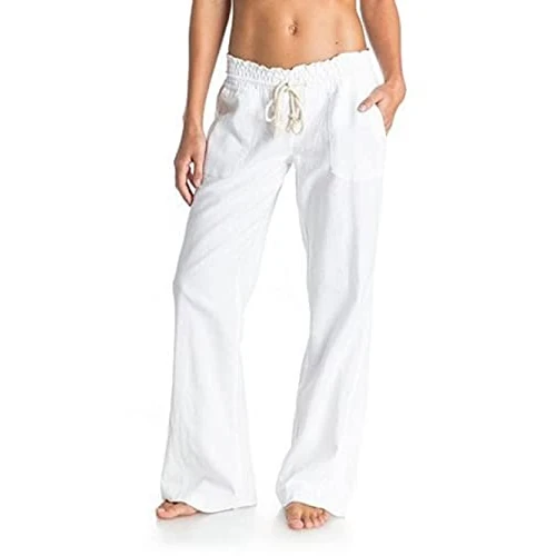 Offerta a tempo: Roxy Women Oceanside Pant Bright White XS XS - 46% da 40.00 € a 21.57 €