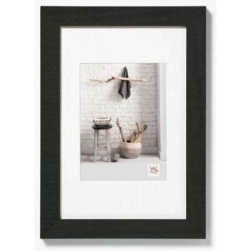 Offerta a tempo: walther design Nero 60 x 80 cm con passe-partout, Cornice Home in Legno HO080B - 46% da 80.93 € a 43.49 €