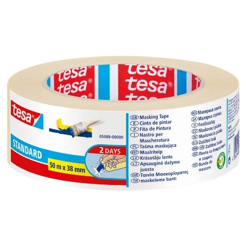 Tijdelijke aanbieding: Tesa Standaard schilderstape voor scherpe kleurranden, 50 m x 38 mm van 3.40 EUR naar 3.20 EUR (korting 6%)