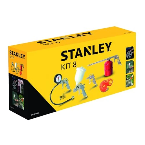 Offerta a tempo: Set Accessori Aria Compressa Kit 8 Pneumatic Stanley - 40% da 44.99 € a 27.20 €