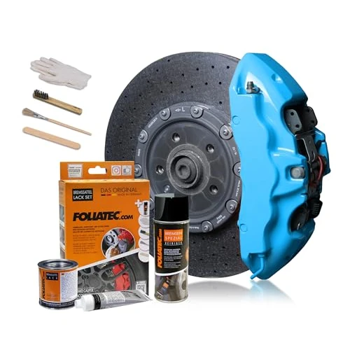 Offerta a tempo: FOLIATEC Set di vernici per pinze freno, resistenti al calore, set completo per 4 pinze freno, Sky Blue, set da 7 pezzi - 13% da 40.95 € a 35.58 €