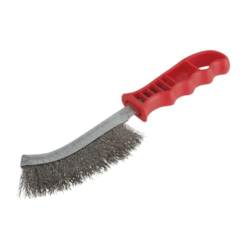 Offerta a tempo: wolfcraft Spazzola manuale in acciaio inox con manico in plastica - per acciaio inox, metallo, metalli non ferrosi I Rimozione della ruggine e pulizia - 2717000 - 48% da 8.49 € a 4.39 €