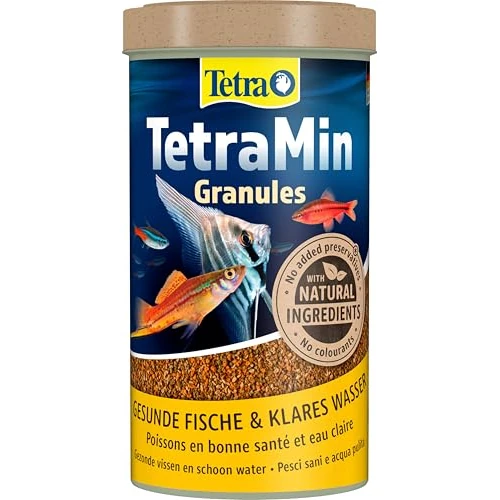 Zeitlich begrenztes Angebot: TetraMin Granules - Fischfutter für Zierfische, 500 ml Dose von 12.58 € auf 10.38 € (17% Rabatt)