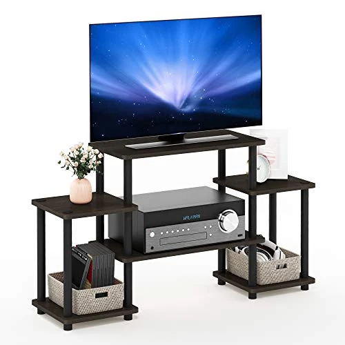 Limited-time offer: Furinno TURN-N-TUBE TV Stand, Entertainment Center with Open Shelves, TV Console with Raised Top for TV up to 32 Inch, for Living Room, Bedroom, Dark Brown from 34.99 £ to 29.74 £ (save 15%)