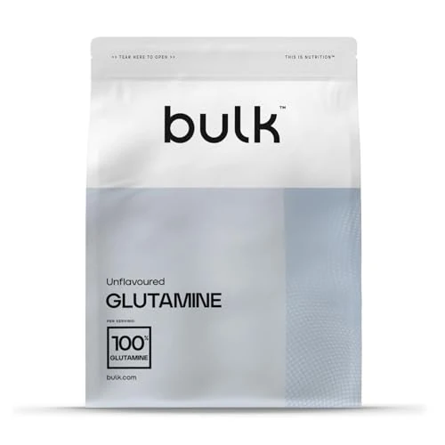 Limited-time offer: Bulk Pure L-Glutamine Powder, Unflavoured, 500 g, Packaging May Vary from 15.49 GBP to 12.69 GBP (save 18%)