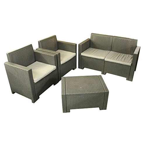 Alabama Bica Set 281x155x79 cm anthracite