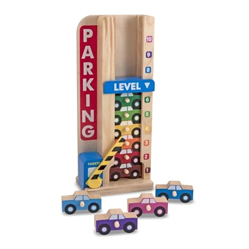 Begrenztes Angebot: Melissa & Doug 15182 Parkhaus aus Holz zum Zählen und Stapeln mit Farzeugen (12 Teile) von 18.37 EUR auf 18.37 EUR (Rabatt 0%)