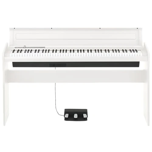 Korg - LP-180WH - 88 Key Digital Piano with Stand & Pedal Unit - White
