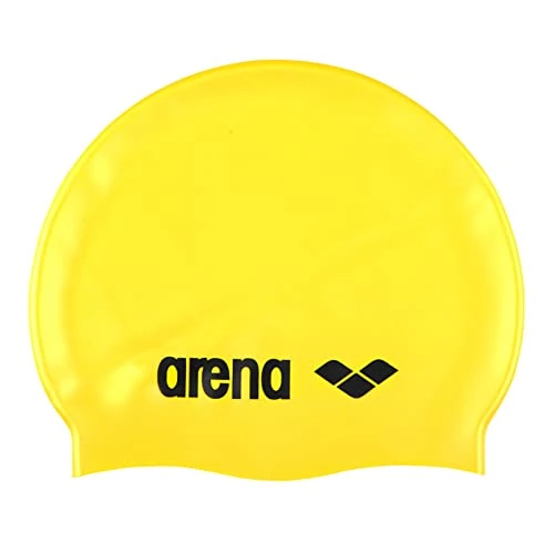 Offre limitée : Arena Mixte Classic Silicone Bonnet De Piscine, Jaune Noir, Taille Unique EU de 10.00 € à 3.99 € (60% de remise)
