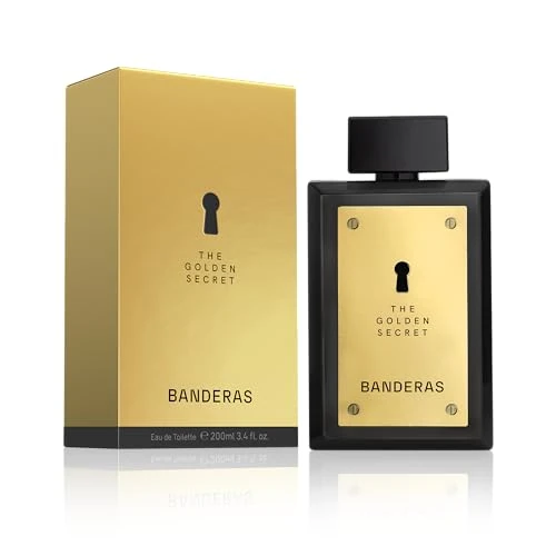 Limitiertes Angebot: Banderas - The Golden Secret - Eau de Toilette Spray für Herren, Täglicher und Männlicher Duft mit Minze und Apfellikör - 200 ml von 31.50 EUR auf 24.08 EUR (Spare 24%)