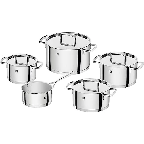 Offerta a tempo: ZWILLING Passion Set di Pentole 5 Pezzi, Induzione, Acciaio Inox - 37% da 309.00 € a 195.31 €