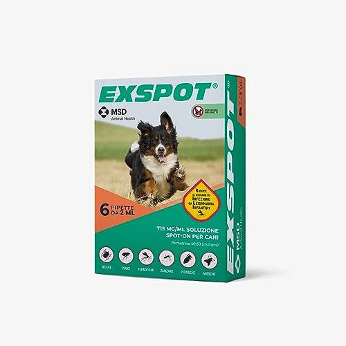 Offerta a tempo: Exspot 2ml - Gocce Antiparassitario Cane - Pipette Antiparassitario Cani Per Cani — 16% da 31,19 € a 26,17 €