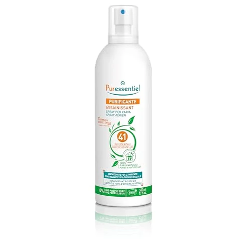 Puressentiel - Purificante - Spray Aereo Purificante con 41 Aceites Esenciales - 100% puros y naturales - Respire un aire purificado - Elimina contaminantes y los malos olores - 500 ml
