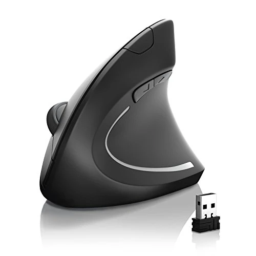 Oferta limitada: CSL – Ratón vertical negro negro wireless de 20.55 € a 20.55 € (ahorro 0.00%)