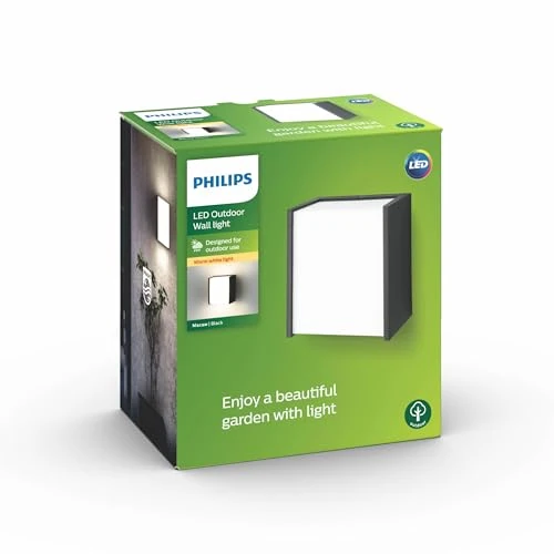 Limitiertes Angebot: Philips myGarden LED Wandaussenleuchte Macaw, 31W, schwarz von 39.99 EUR auf 19.99 EUR (Spare 50%)