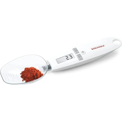 Offerta a tempo: Soehnle Cooking Star Bilancia cucina digitale a cucchiaio, Bilancia da cucina con ripartizione a 0,1 g e portata max di 500 g, Bilancia pesa alimenti - 0.00% da 21.98 € a 21.98 €