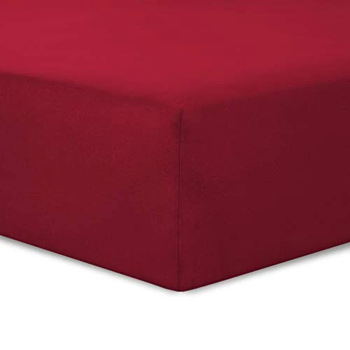 Limited offer: Vision Fitted sheet, 100% cotton, red, 90 x 190 cm from 13.43 EUR to 12.56 EUR (save 6%)