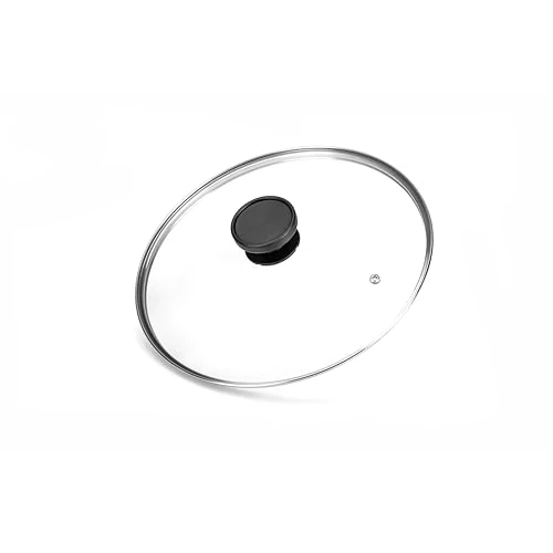 Offerta a tempo: ALLUFLON Coperchio Vetro Bordo Inox, Trasparente, 22 cm - 13% da 14.19 € a 12.39 €