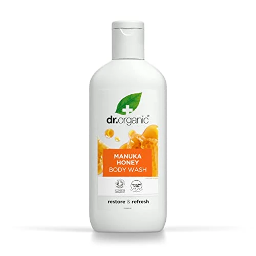 Limited-time offer: Dr Organic Manuka Honey Body Wash, Shower Gel, Dry Skin, Mens, Womens, Natural, Vegetarian, Cruelty-Free, Paraben & SLS-Free, Certified Organic, 250ml, Packaging may vary from 6.49 £ to 6.49 £ (save 0.00%)
