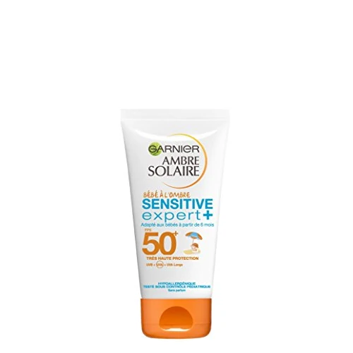 Offre limitée : GARNIER Ambre Solaire - Bébé À L'Ombre Sensitive Expert+ - Lait Solaire Bébé FPS 50+ - Protège des UVA & UVB, UVA Longs - Résiste à L'eau - Céramides - Vegan - Dès 6 Mois - Peaux Claires - 50 ml de 7.39 € à 7.00 € (5% de remise)