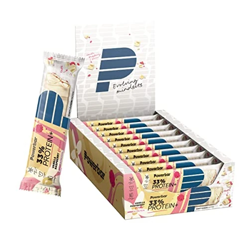 Limited-time offer: Powerbar 33% Protein Plus Vanilla Raspberry 10x90g - High Protein Bar + Whey and Casein Protein from 14.24 GBP to 14.24 GBP (save 0%)